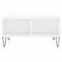 Mesa de centro madera de ingeniería blanco brillo 60x60x30 cm de vidaXL, Mesas de centro - Ref: Foro24-827038, Precio: 46,34 ...