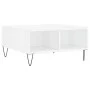 Glänzend weißer Couchtisch aus Holzwerkstoff, 60 x 60 x 30 cm von vidaXL, Couchtisch - Ref: Foro24-827038, Preis: 46,25 €, Ra...