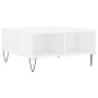 Glossy white engineered wood coffee table 60x60x30 cm by vidaXL, Coffee table - Ref: Foro24-827038, Price: 46,83 €, Discount: %