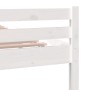 Weißer Massivholzbettrahmen 140x200 cm von vidaXL, Betten und Lattenroste - Ref: Foro24-814820, Preis: 150,50 €, Rabatt: %