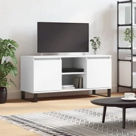 Weißer TV-Schrank aus Holzwerkstoff, 104 x 35 x 50 cm von vidaXL, TV-Möbel - Ref: Foro24-827020, Preis: 78,18 €, Rabatt: %
