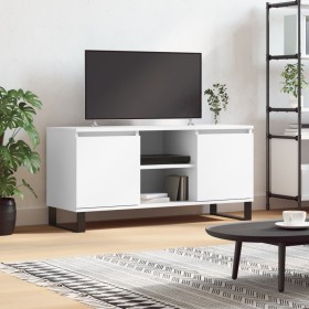 White engineered wood TV cabinet 104x35x50 cm by vidaXL, TV Furniture - Ref: Foro24-827020, Price: 79,18 €, Discount: %