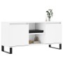 Weißer TV-Schrank aus Holzwerkstoff, 104 x 35 x 50 cm von vidaXL, TV-Möbel - Ref: Foro24-827020, Preis: 79,18 €, Rabatt: %