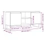 Weißer TV-Schrank aus Holzwerkstoff, 104 x 35 x 50 cm von vidaXL, TV-Möbel - Ref: Foro24-827020, Preis: 78,18 €, Rabatt: %
