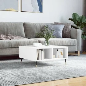 White engineered wood coffee table 60x60x30 cm by vidaXL, Coffee table - Ref: Foro24-827028, Price: 44,98 €, Discount: %