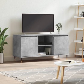 Betongrauer TV-Schrank aus Holzwerkstoff, 104 x 35 x 50 cm von vidaXL, TV-Möbel - Ref: Foro24-827008, Preis: 63,39 €, Rabatt: %