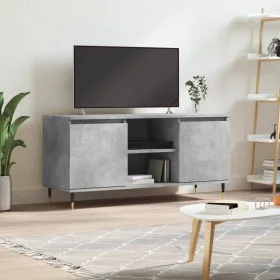 Concrete gray engineered wood TV cabinet 104x35x50 cm by vidaXL, TV Furniture - Ref: Foro24-827008, Price: 62,52 €, Discount: %