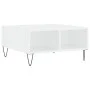 Mesa de centro madera de ingeniería blanco 60x60x30 cm de vidaXL, Mesas de centro - Ref: Foro24-827036, Precio: 44,48 €, Desc...