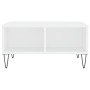 White engineered wood coffee table 60x60x30 cm by vidaXL, Coffee table - Ref: Foro24-827036, Price: 45,04 €, Discount: %