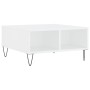Weißer Couchtisch aus Holzwerkstoff, 60 x 60 x 30 cm von vidaXL, Couchtisch - Ref: Foro24-827036, Preis: 45,04 €, Rabatt: %
