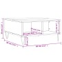 Mesa de centro madera de ingeniería blanco 60x60x30 cm de vidaXL, Mesas de centro - Ref: Foro24-827036, Precio: 44,98 €
