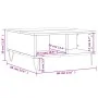 White engineered wood coffee table 60x60x30 cm by vidaXL, Coffee table - Ref: Foro24-827036, Price: 44,48 €, Discount: %