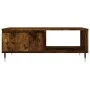 Couchtisch aus geräuchertem Eichenholzwerkstoff, 90 x 60 x 35 cm von vidaXL, Couchtisch - Ref: Foro24-827057, Preis: 73,69 €,...