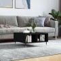 Black engineered wood coffee table 60x60x30 cm by vidaXL, Coffee table - Ref: Foro24-827029, Price: 46,06 €, Discount: %