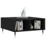 Black engineered wood coffee table 60x60x30 cm by vidaXL, Coffee table - Ref: Foro24-827029, Price: 45,57 €, Discount: %