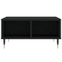 Black engineered wood coffee table 60x60x30 cm by vidaXL, Coffee table - Ref: Foro24-827029, Price: 46,06 €, Discount: %