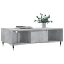 Betongrauer Couchtisch aus Holzwerkstoff, 104 x 60 x 35 cm von vidaXL, Couchtisch - Ref: Foro24-827080, Preis: 66,99 €, Rabat...