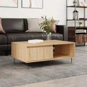 Sonoma oak engineered wood coffee table 90x60x35 cm by vidaXL, Coffee table - Ref: Foro24-827063, Price: 59,53 €, Discount: %