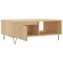 Mesa de centro madera de ingeniería roble Sonoma 90x60x35 cm de vidaXL, Mesas de centro - Ref: Foro24-827063, Precio: 59,33 €...