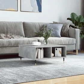 Engineered wood gray concrete coffee table 60x60x30 cm by vidaXL, Coffee table - Ref: Foro24-827032, Price: 43,69 €, Discount: %