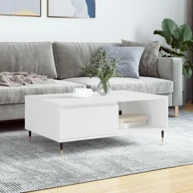 White engineered wood coffee table 90x60x35 cm by vidaXL, Coffee table - Ref: Foro24-827052, Price: 61,13 €, Discount: %