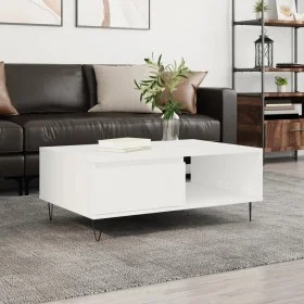 Mesa de centro madera de ingeniería blanco 90x60x35 cm de vidaXL, Mesas de centro - Ref: Foro24-827060, Precio: 62,67 €, Desc...