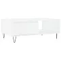 Weißer Couchtisch aus Holzwerkstoff, 90 x 60 x 35 cm von vidaXL, Couchtisch - Ref: Foro24-827060, Preis: 62,67 €, Rabatt: %