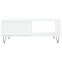 Weißer Couchtisch aus Holzwerkstoff, 90 x 60 x 35 cm von vidaXL, Couchtisch - Ref: Foro24-827060, Preis: 63,49 €, Rabatt: %