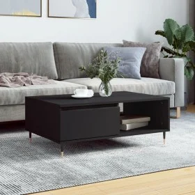 Mesa de centro madera de ingeniería negro 90x60x35 cm de vidaXL, Mesas de centro - Ref: Foro24-827053, Precio: 63,11 €, Descu...