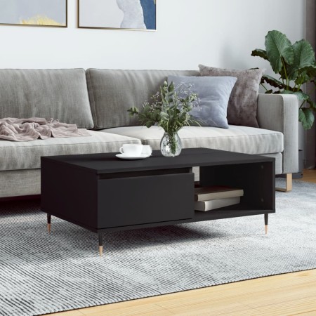 Couchtisch aus Holzwerkstoff schwarz 90x60x35 cm von vidaXL, Couchtisch - Ref: Foro24-827053, Preis: 63,92 €, Rabatt: %