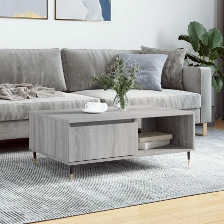 Engineered wood Sonoma gray coffee table 90x60x35 cm by vidaXL, Coffee table - Ref: Foro24-827058, Price: 75,96 €, Discount: %