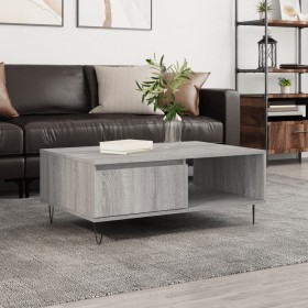 Mesa de centro madera de ingeniería gris Sonoma 90x60x35 cm de vidaXL, Mesas de centro - Ref: Foro24-827066, Precio: 61,96 €,...