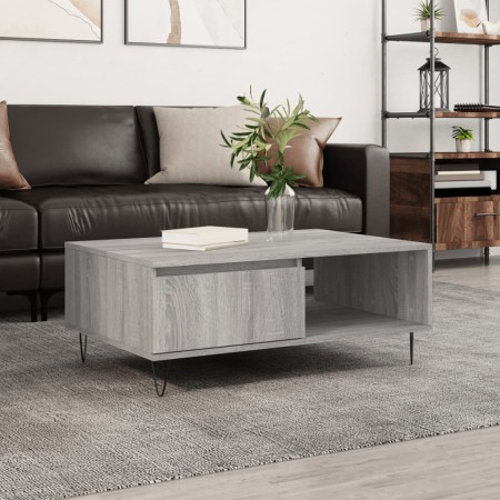 Engineered wood Sonoma gray coffee table 90x60x35 cm by vidaXL, Coffee table - Ref: Foro24-827066, Price: 61,96 €, Discount: %