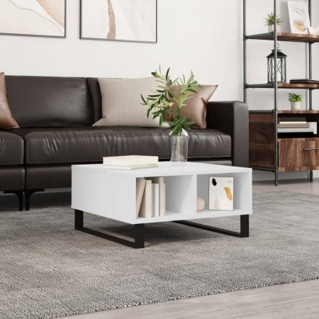 Weißer Couchtisch aus Holzwerkstoff, 60 x 60 x 30 cm von vidaXL, Couchtisch - Ref: Foro24-827044, Preis: 56,30 €, Rabatt: %