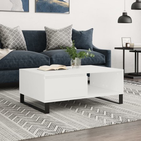 Weißer Couchtisch aus Holzwerkstoff, 90 x 60 x 35 cm von vidaXL, Couchtisch - Ref: Foro24-827068, Preis: 73,83 €, Rabatt: %