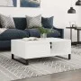 Weißer Couchtisch aus Holzwerkstoff, 90 x 60 x 35 cm von vidaXL, Couchtisch - Ref: Foro24-827068, Preis: 70,81 €, Rabatt: %