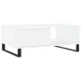 Weißer Couchtisch aus Holzwerkstoff, 90 x 60 x 35 cm von vidaXL, Couchtisch - Ref: Foro24-827068, Preis: 70,81 €, Rabatt: %