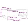 Weißer Couchtisch aus Holzwerkstoff, 90 x 60 x 35 cm von vidaXL, Couchtisch - Ref: Foro24-827068, Preis: 73,83 €, Rabatt: %