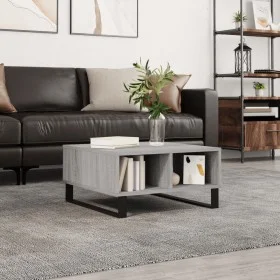 Sonoma gray engineered wood coffee table 60x60x30 cm by vidaXL, Coffee table - Ref: Foro24-827050, Price: 68,44 €, Discount: %