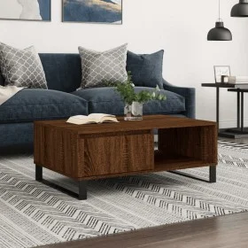 Brown oak engineered wood coffee table 90x60x35 cm by vidaXL, Coffee table - Ref: Foro24-827075, Price: 70,81 €, Discount: %