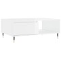 Glänzend weißer Couchtisch aus Holzwerkstoff, 90 x 60 x 35 cm von vidaXL, Couchtisch - Ref: Foro24-827054, Preis: 66,51 €, Ra...