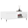 Glänzend weißer Couchtisch aus Holzwerkstoff, 90 x 60 x 35 cm von vidaXL, Couchtisch - Ref: Foro24-827054, Preis: 66,51 €, Ra...