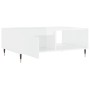Glänzend weißer Couchtisch aus Holzwerkstoff, 90 x 60 x 35 cm von vidaXL, Couchtisch - Ref: Foro24-827054, Preis: 66,51 €, Ra...