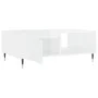 Mesa de centro madera de ingeniería blanco brillo 90x60x35 cm de vidaXL, Mesas de centro - Ref: Foro24-827054, Precio: 65,69 ...