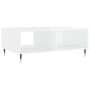 Glossy white engineered wood coffee table 90x60x35 cm by vidaXL, Coffee table - Ref: Foro24-827054, Price: 66,45 €, Discount: %