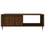 Mesa de centro madera de ingeniería roble marrón 90x60x35 cm de vidaXL, Mesas de centro - Ref: Foro24-827059, Precio: 75,75 €...