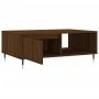 Mesa de centro madera de ingeniería roble marrón 90x60x35 cm de vidaXL, Mesas de centro - Ref: Foro24-827059, Precio: 75,75 €...