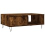 Couchtisch aus geräuchertem Eichenholzwerkstoff, 90 x 60 x 35 cm von vidaXL, Couchtisch - Ref: Foro24-827065, Preis: 73,56 €,...