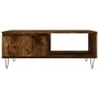 Smoked oak engineered wood coffee table 90x60x35 cm by vidaXL, Coffee table - Ref: Foro24-827065, Price: 72,43 €, Discount: %
