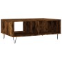 Couchtisch aus geräuchertem Eichenholzwerkstoff, 90 x 60 x 35 cm von vidaXL, Couchtisch - Ref: Foro24-827065, Preis: 73,56 €,...